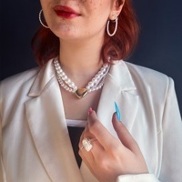 Серьги с жемчужными бусинами